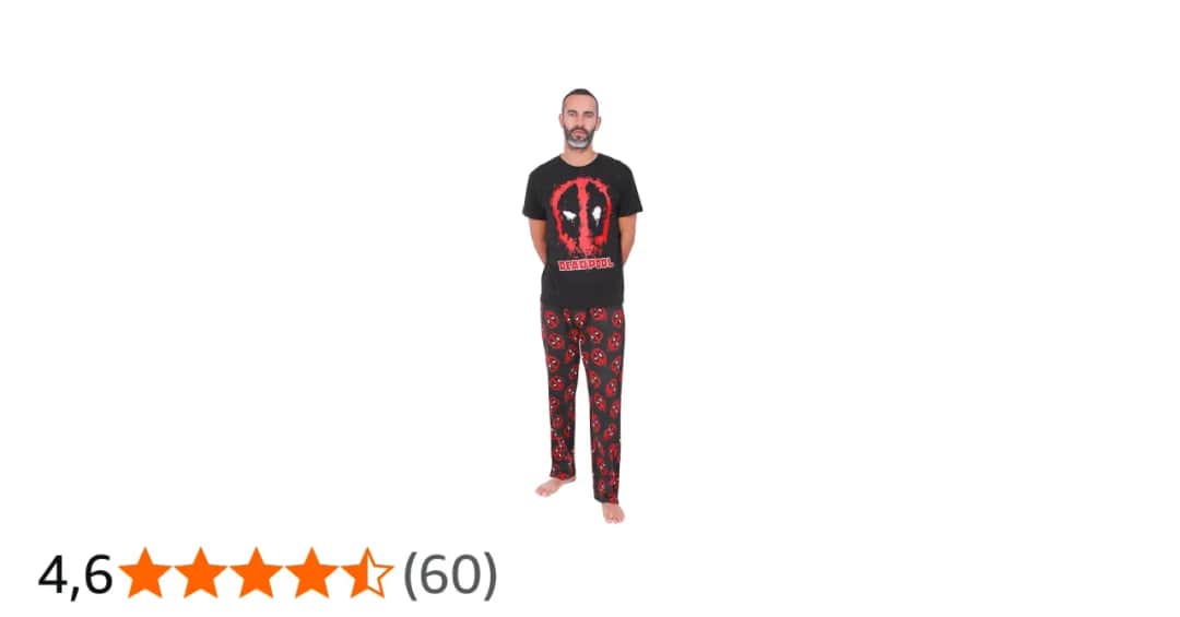 Piżama męska Deadpool: Kupuj z głową i śpij jak antybohater!